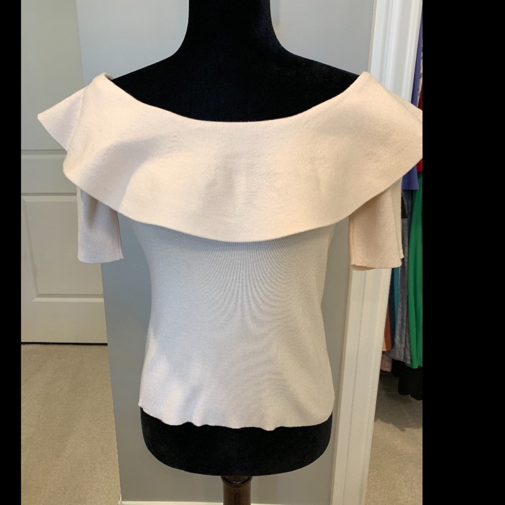 Club Monaco off shoulder Jonet Sweater